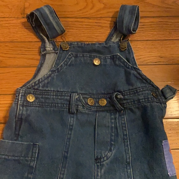Happy Kids Soft Denim Overalls Size 24 Months - Picture 4 of 8